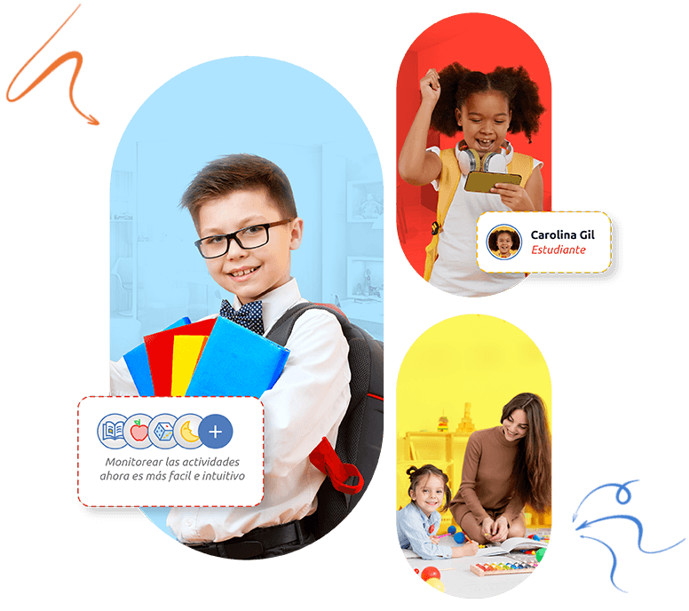 Children learning with KiddoClimbs